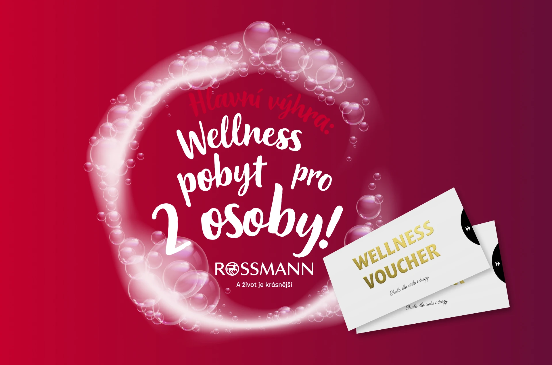 Hlavní výhra: wellness pobyt pro 2 osoby